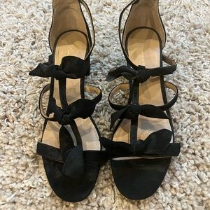 Anthropologie black heels